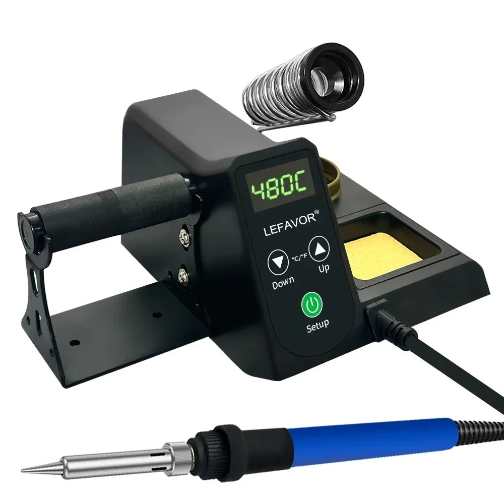 60W Digital Soldering Iron Station – LED Display & PID Control Soldering Iron Station Qme
