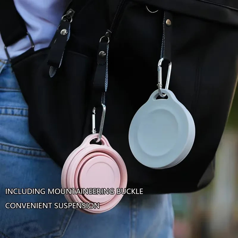 Silicone Folding Cup – Portable Camping & Travel Water Cup Folding Silicone Cup Qst