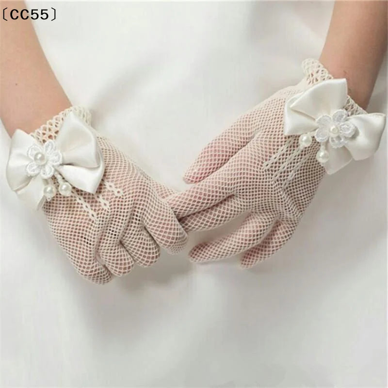 Bridal Pearl Net Gloves – White Wedding Finger Gloves Bridal Gloves Qst