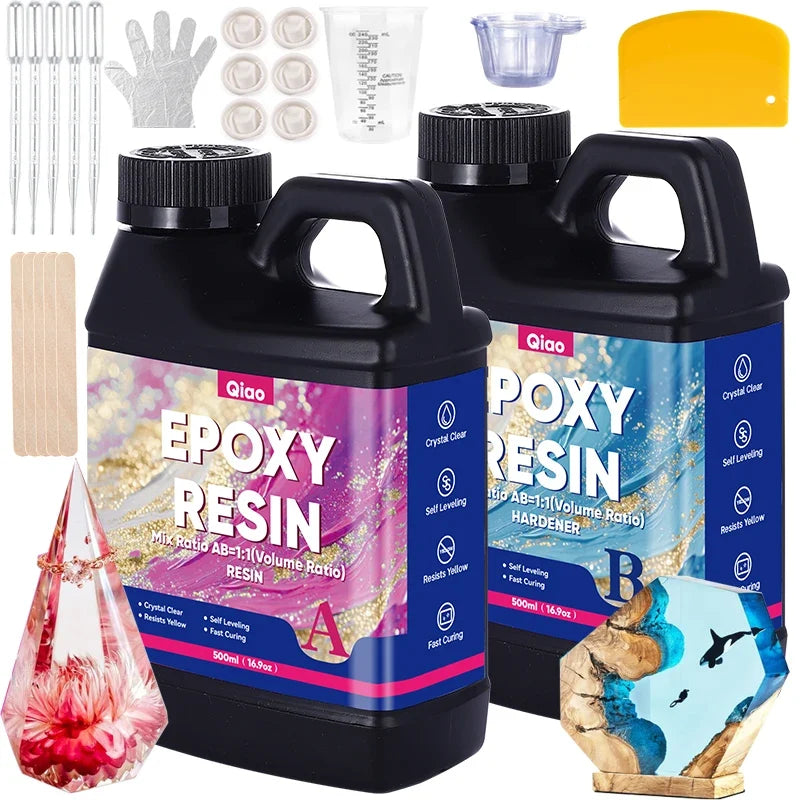 High Gloss 1:1 Epoxy Resin Kit – Fast Curing & Heat Resistant Epoxy Resin Kit Qme