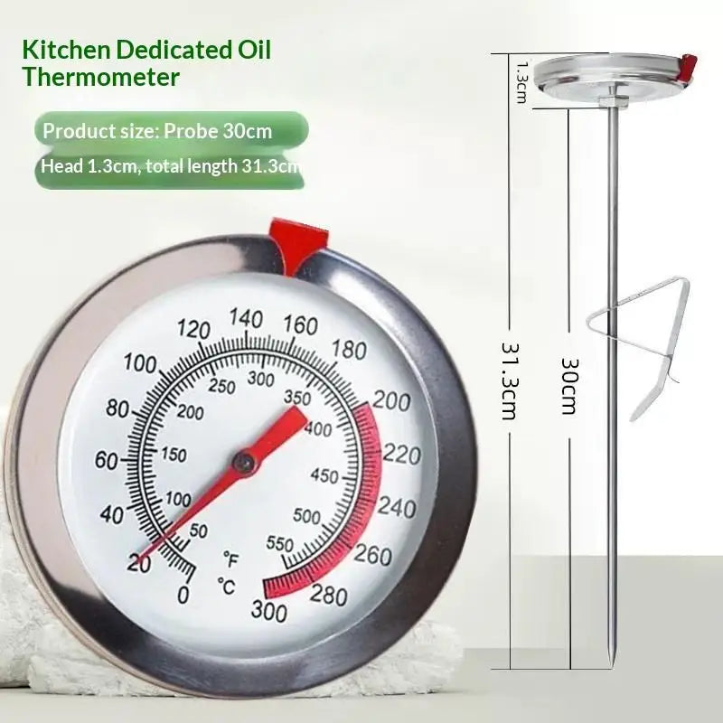 Stainless Steel Meat Thermometer Probe – BBQ, Oven & Grill Meat Thermometer Probe Qme 30CM