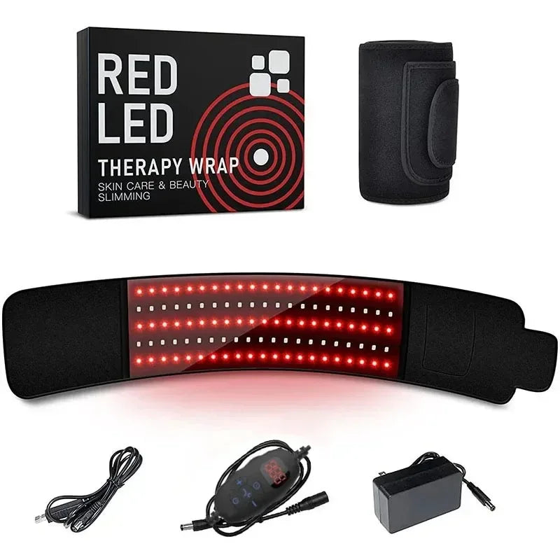 Infrared LED Light Therapy Belt 660nm 850nm Waist Wrap LED Light Therapy Belt Qst