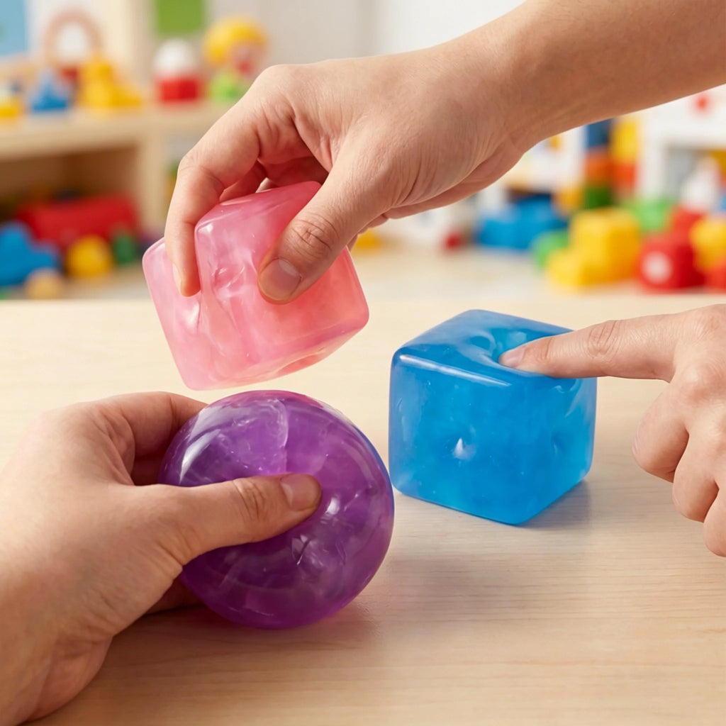 Mini Ice Cube Squishy Fidget Toy – Slow Rise Sensory Squeeze Squishy Fidget Toy Qst