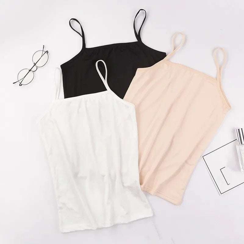 Women's Slim Halter Crop Camisole Tank Top | Sleeveless Vest Halter Crop Camisole Qme