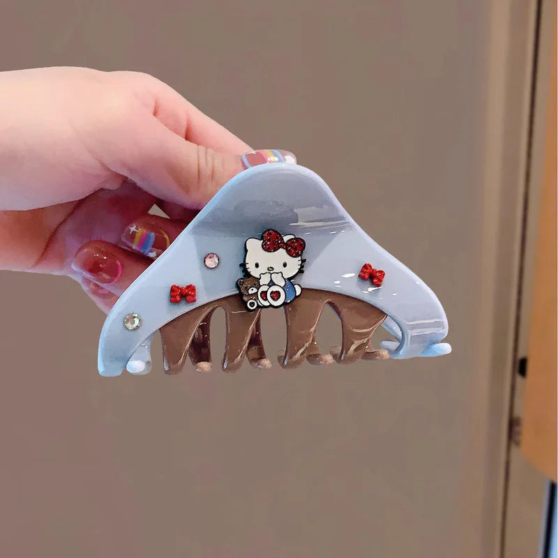 Hello Kitty Cute Hair Clips – Acrylic Updo Clips, 19 Colors Hair Clips Qme