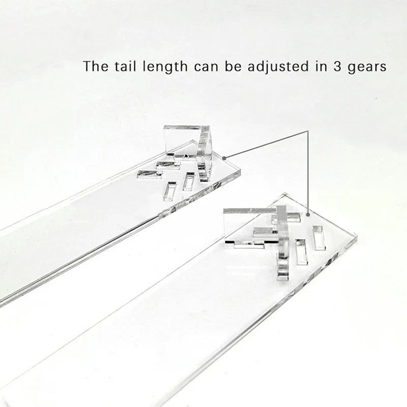 Clear Acrylic Hand Display Stand – 5-Gear Adjustable Rack Holder Figure Display Stand Qme