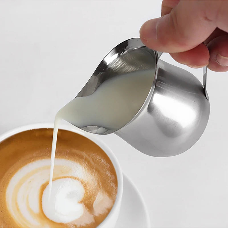 Stainless Steel Milk Frothing Pitcher 60–240ml | Creamer Cup Milk Frothing Pitcher Qst