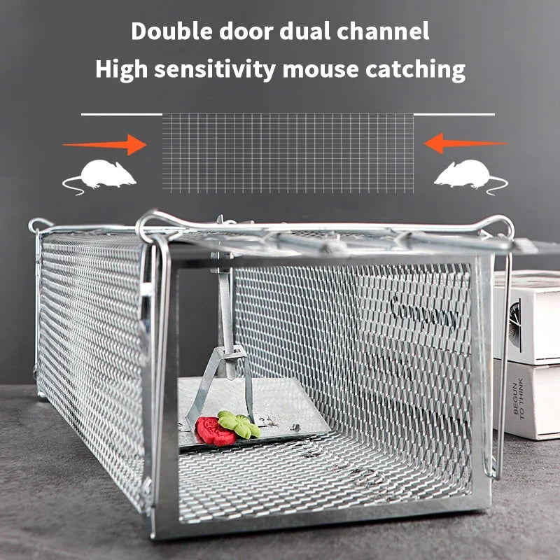 Automatic Indoor Rodent Trap – Humane Live Catch Metal Cage Live Catch Rodent Trap Qme