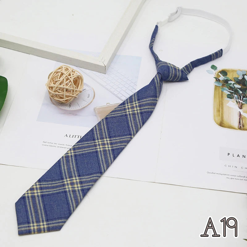 Women's JK Plaid Bow Tie Detachable Collar – College Style Detachable Bow Tie Qst A19