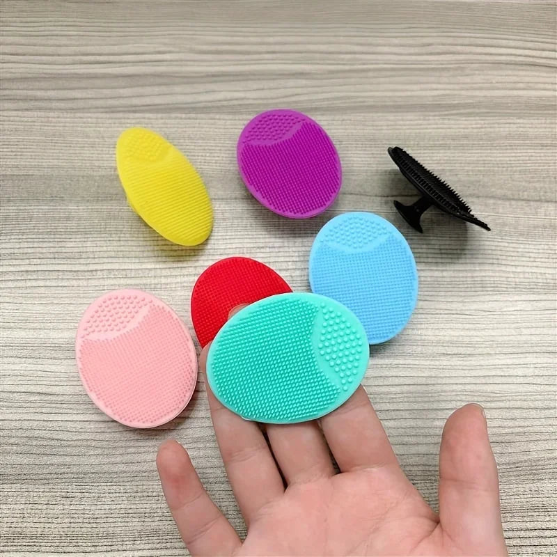 Silicone Facial & Body Exfoliating Brush | Daily Cleanser Exfoliating Skin Brush Qme