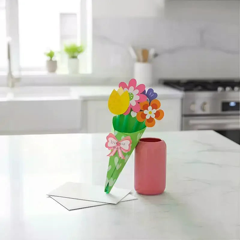 DIY Floral Bouquet Card Making Kit – Easy Assembly Craft Card Making Kit Qme
