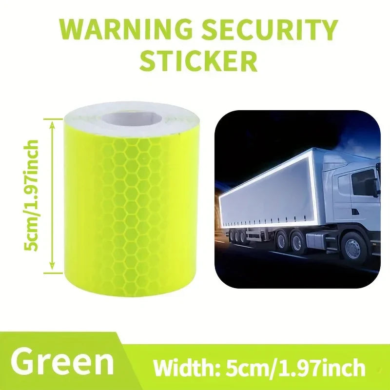 5m Reflective PVC Bicycle Wheel Tape Sticker – 5 Colors Reflective Bike Tape Qme Green 5m