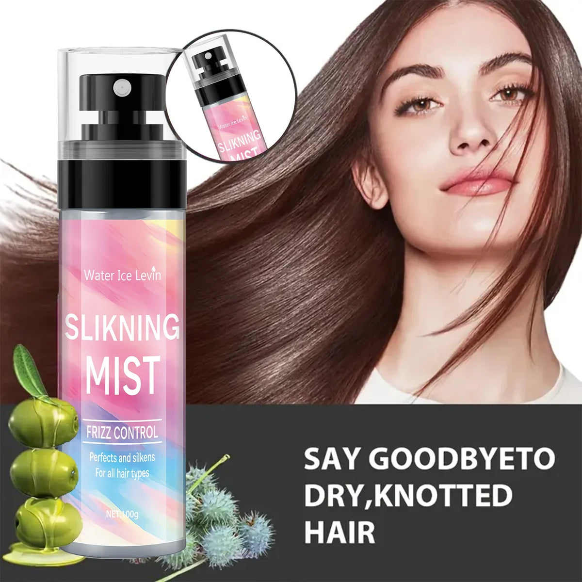 Natural Hair Care Spray – Residue-Free Volume & Styling Hair Styling Spray Qme