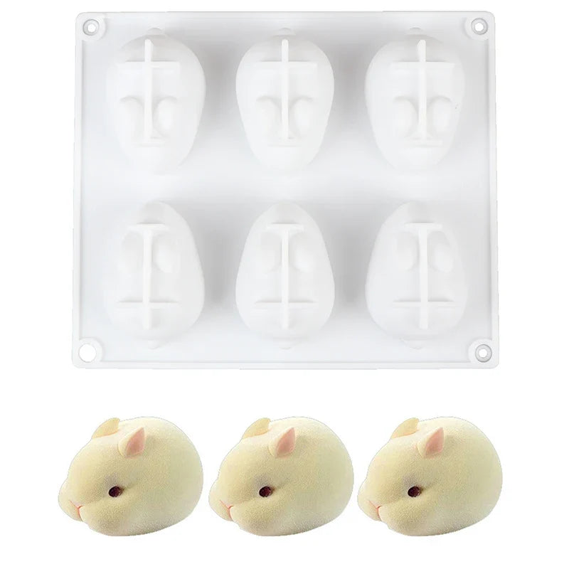 Silicone 3D Cake Mold Set – 6 Mousse & Baking Forms Silicone Cake Mold Qme