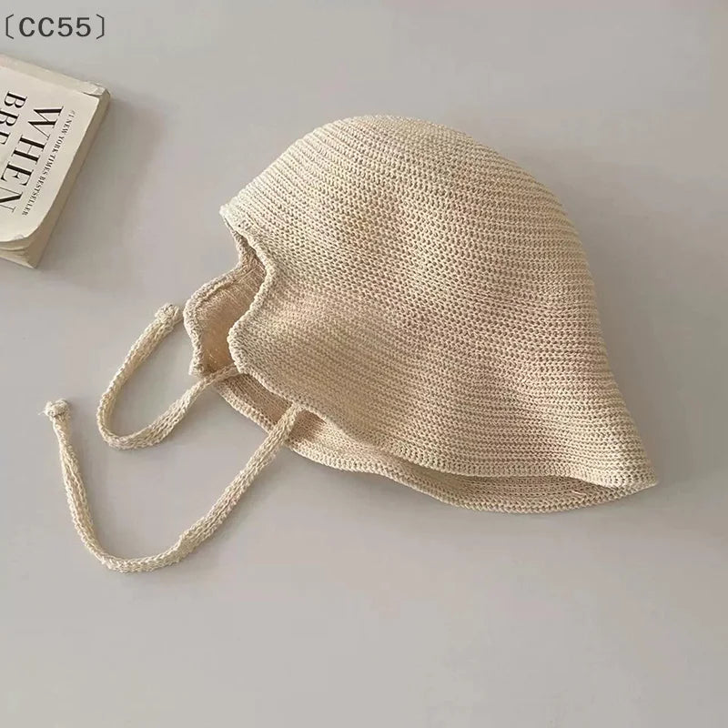 Women's Wide Brim Straw Linen Sun Hat – Bow Beach Cloche Wide Brim Sun Hat Qst