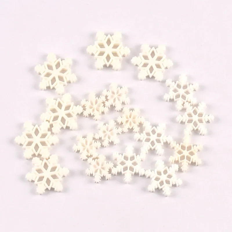 Christmas Snowflake Resin Flatback Embellishments – DIY Craft Lot Craft Embellishments Qme 2.3cm