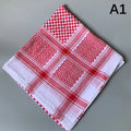 Men's Plaid Arab Turban Headscarf – Dubai Desert Neck Wrap Turban Headscarf Qst A1