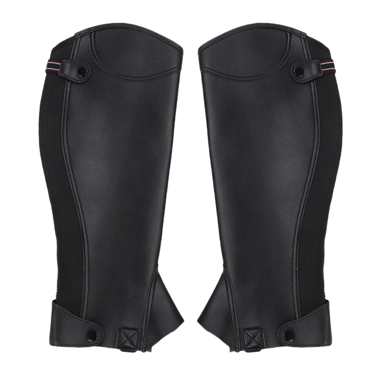 Adult Microfiber Equestrian Half Chaps – Protective Leg Guard Equestrian Half Chaps Qme XL