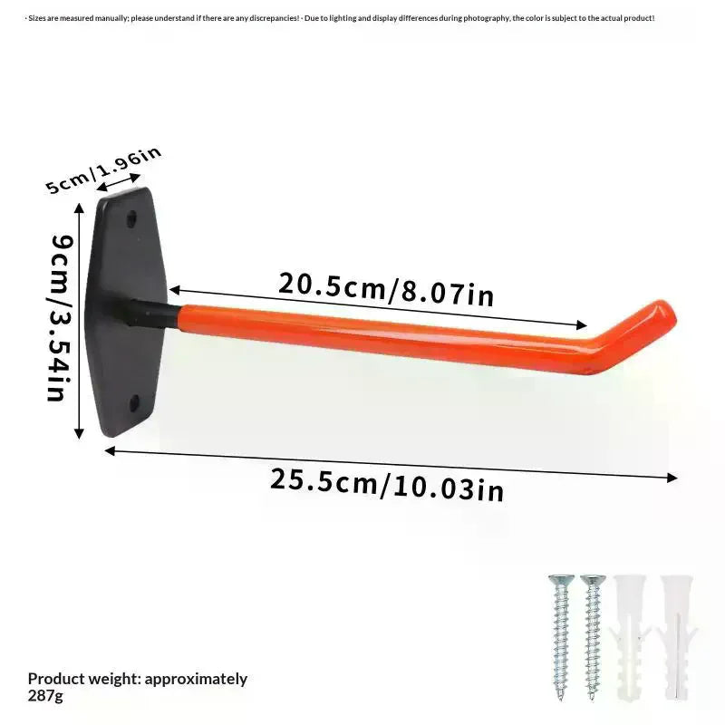 Heavy Duty Wall-Mounted Tire Storage Hook | Steel, 50kg Tire Storage Hook Qme