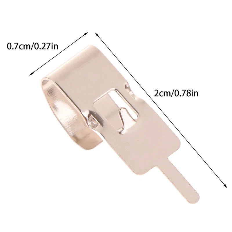 Spring Steel 18650 Battery Clip Holder Contact Insert Battery Contact Insert Qme Silver