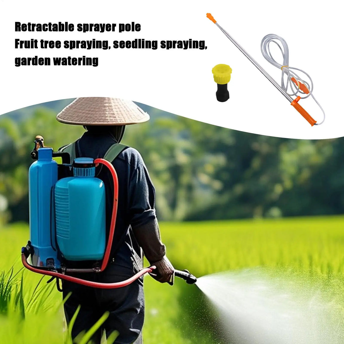 Telescopic Sprayer Wand 50–250cm | Garden & Agricultural Tool Telescopic Sprayer Wand Qme