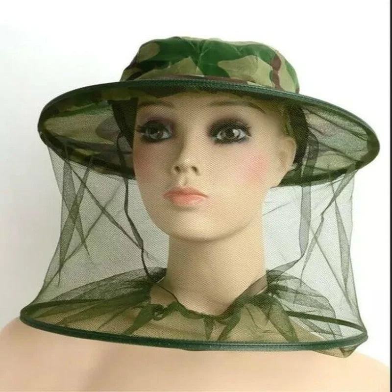 Mosquito Net Face Hat – Fishing, Hunting & Camping Mesh Mosquito Net Hat Qme
