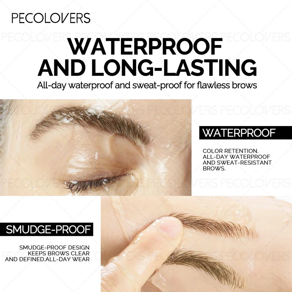 Two-Prong Eyebrow Pen – Sweatproof, Long-Lasting, 4 Shades Eyebrow Pen Qme