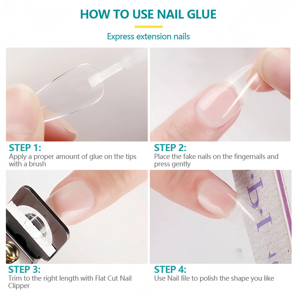 Nailpop Nail Glue – Strong Fast-Drying Adhesive 7ml (2 or 5pk) Nail Glue Adhesive Qme
