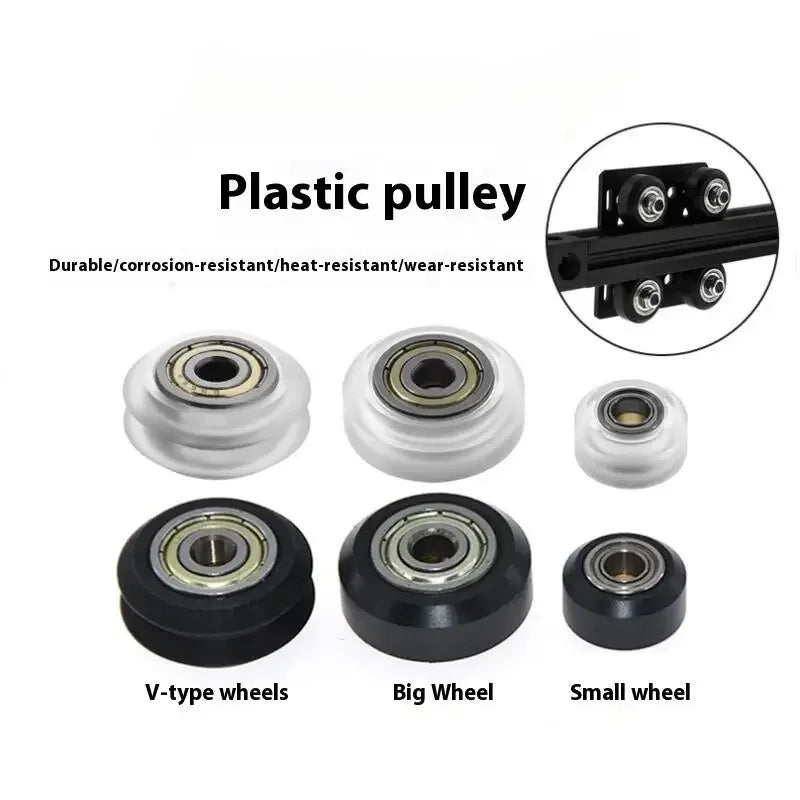 POM V-Slot Wheel Bearing Idler for 3D Printer & CNC Router V-Slot Idler Wheel Qme