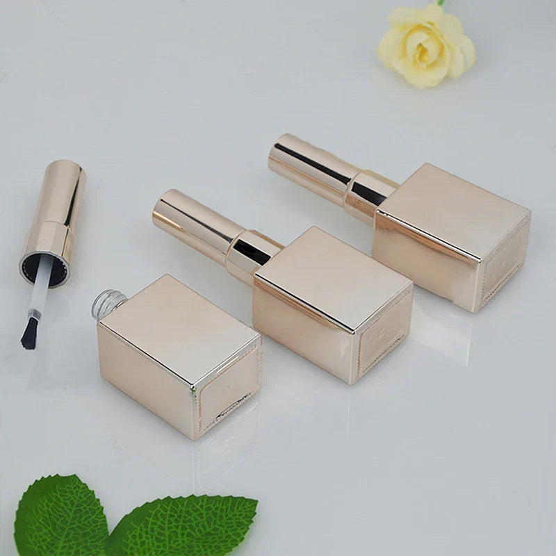 Refillable Glass Nail Polish Bottle | Empty Cosmetic Container Nail Polish Bottle Qme