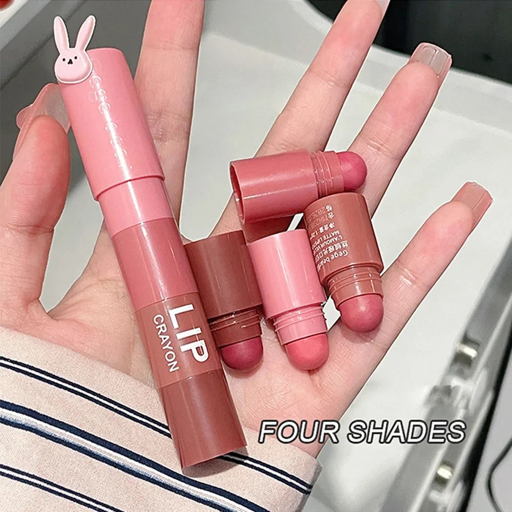 Velvet Matte Crayon Lipstick – Long-Wear Pink & Red Shades Matte Crayon Lipstick Qme