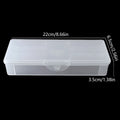 Clear Double-Layer Nail Buffer & File Storage Container Nail Tool Organizer Qme Clear