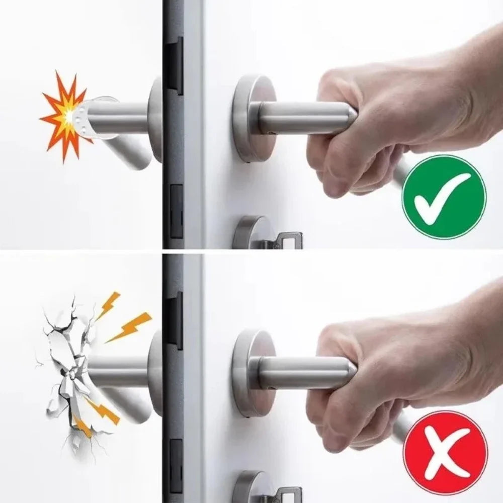 Silicone Cabinet Handle Protection Pads | Clear Anti-Collision Stoppers Door Handle Bumper Pads Qme