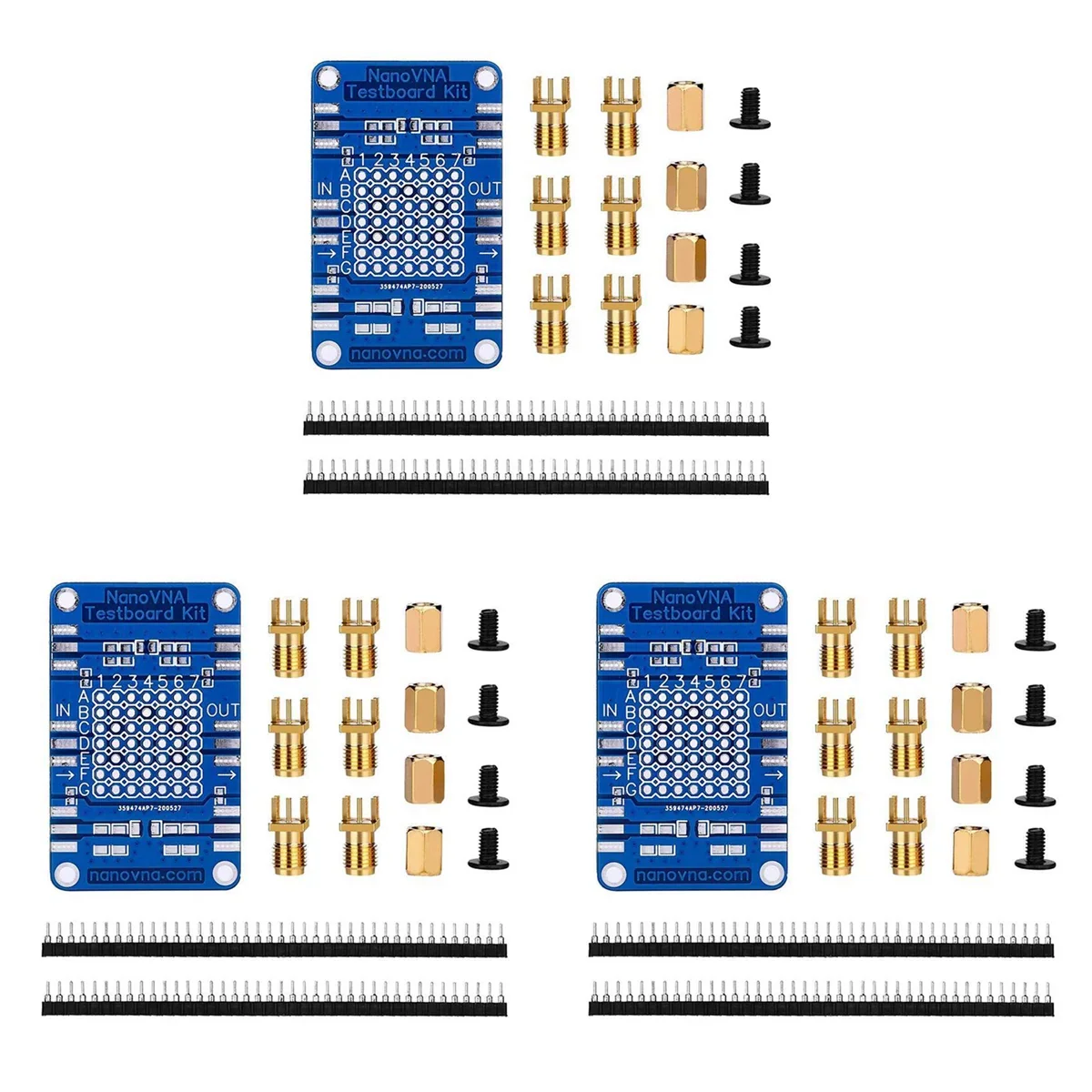 NanoVNA A02F-3X Vector Network Analyzer Test Board Demo Kit Network Analyzer Test Board Qme
