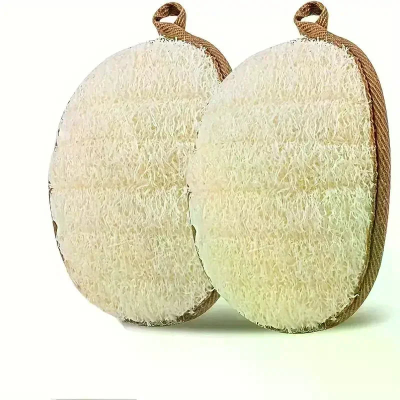 Natural Loofah Body Scrubber – Soft Exfoliating Shower Sponge Loofah Body Scrubber Qme