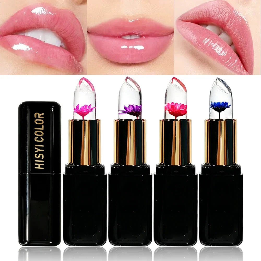 HISYI Flower Jelly Lipstick – Color-Changing Lip Balm Color-Changing Lip Balm Qme