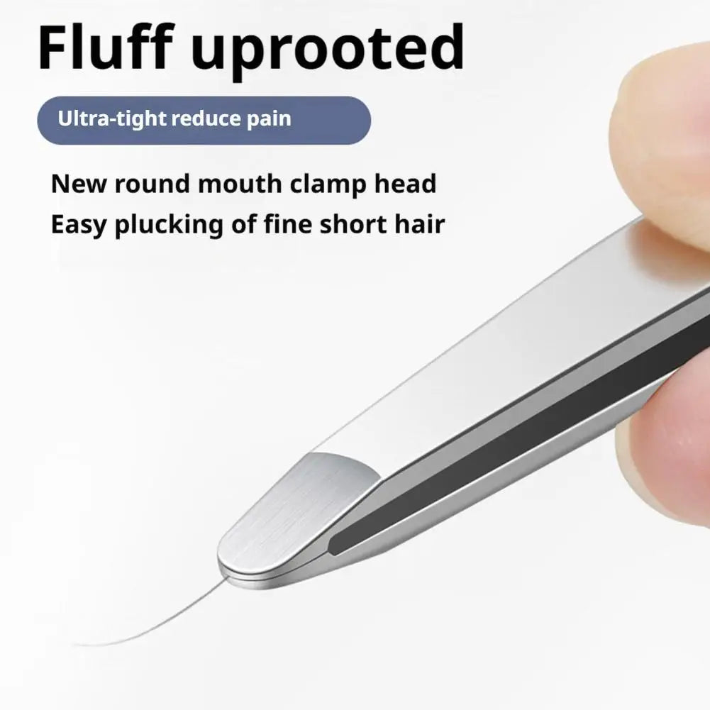 Stainless Steel Eyebrow Tweezers & Grooming Scissors | Men & Women Eyebrow Grooming Set Qme