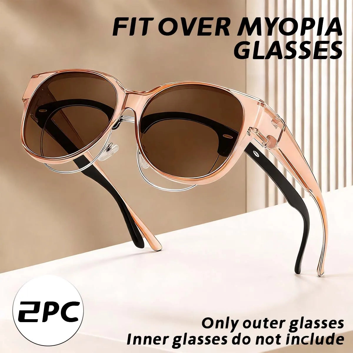 VOPHA Oversized Fit-Over Sunglasses UV400 Polarized | Unisex Fit-Over Sunglasses Qst