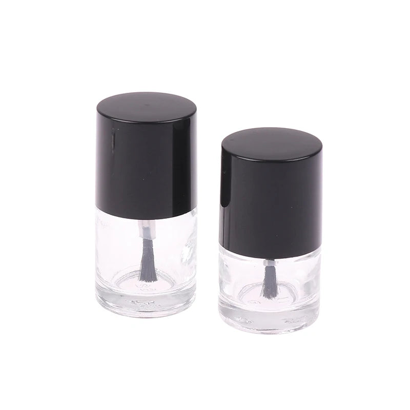 Empty Nail Polish Glass Bottles 5/10/15ml with Brush & Lid Nail Polish Bottle Qst