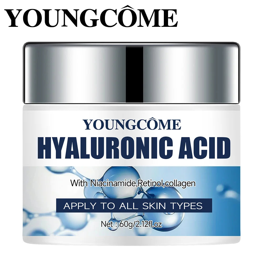 YOUNGCOME Hyaluronic Acid Collagen Face Cream – Moisturizing Face Moisturizer Cream Qst
