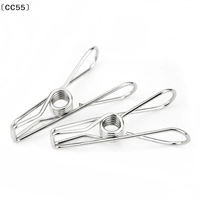 Stainless Steel Spring Clips 10-Pack – Sock & Laundry Clips Laundry Spring Clips Qst