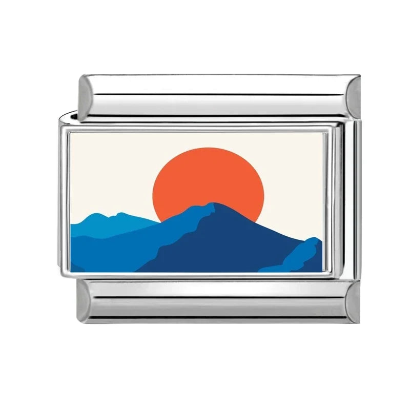 Italian Charm Links – Snow Mountain Pine Tree Villa Design Italian Charm Links Qme Style 11