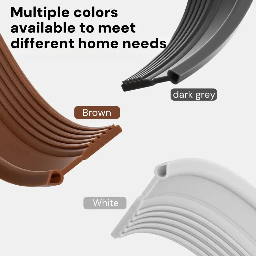 1M TPE Door Sealing Strip – Windproof, Soundproof & Waterproof Door Sealing Strip Qme