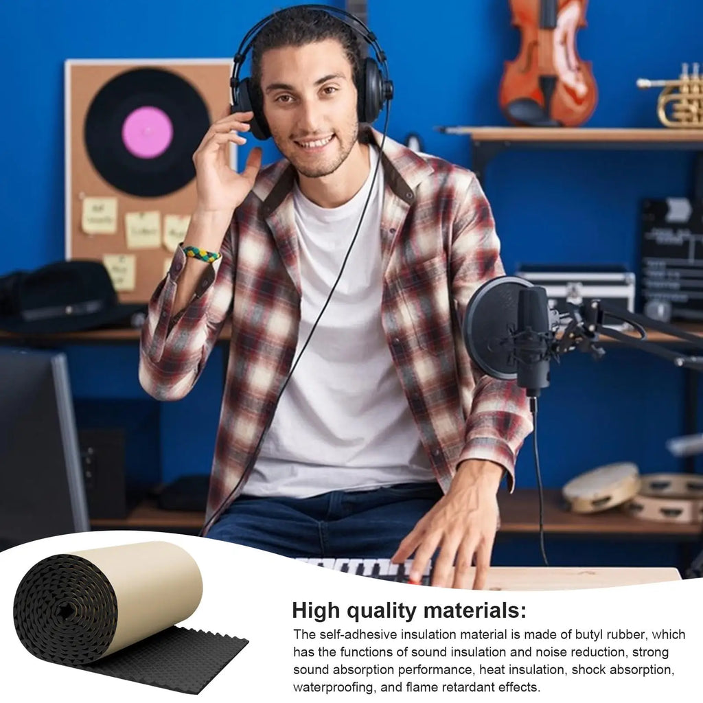 Acoustic Sound Insulation Dampening Panels – Self-Adhesive Acoustic Dampening Panels Qme