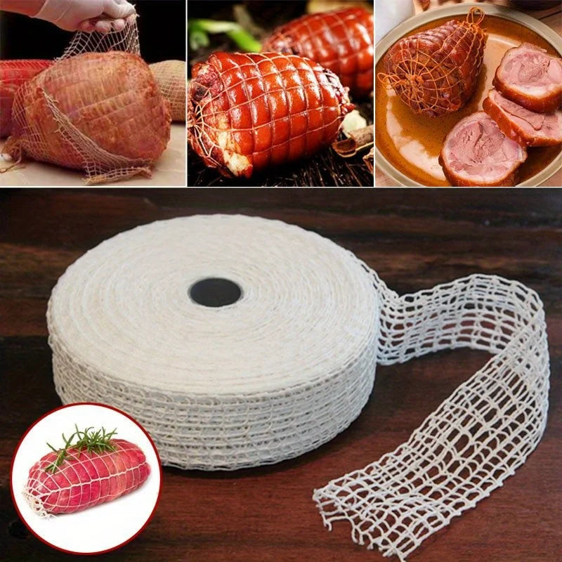 Elastic Meat Netting Roll – Sausage, Ham, Beef & Hot Dog Meat Netting Roll Qme