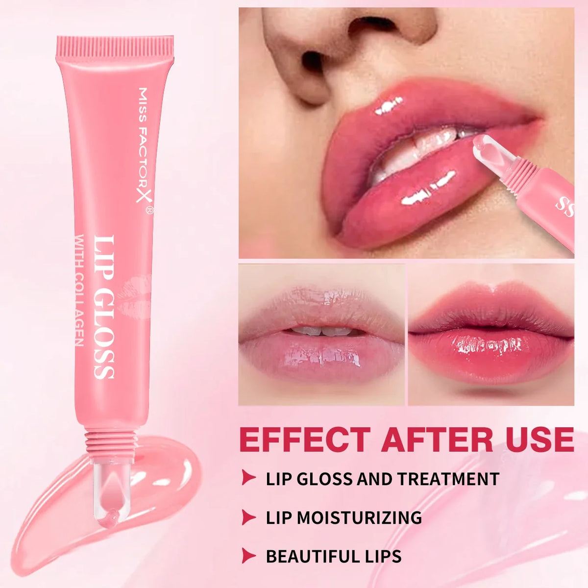 6-Color Lip Gloss Set | Long-Lasting & Moisturizing | Qme Lip Gloss Set Qme