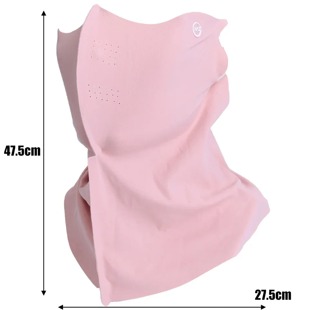Women's UV Protection Ice Silk Neck Scarf & Face Cover UV Neck Scarf Qme