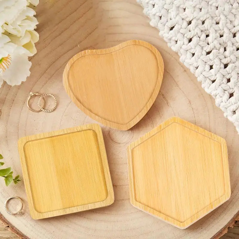 Heat Resistant Wood Coaster – Beech Walnut Mug & Coffee Pad Wood Coaster Qst
