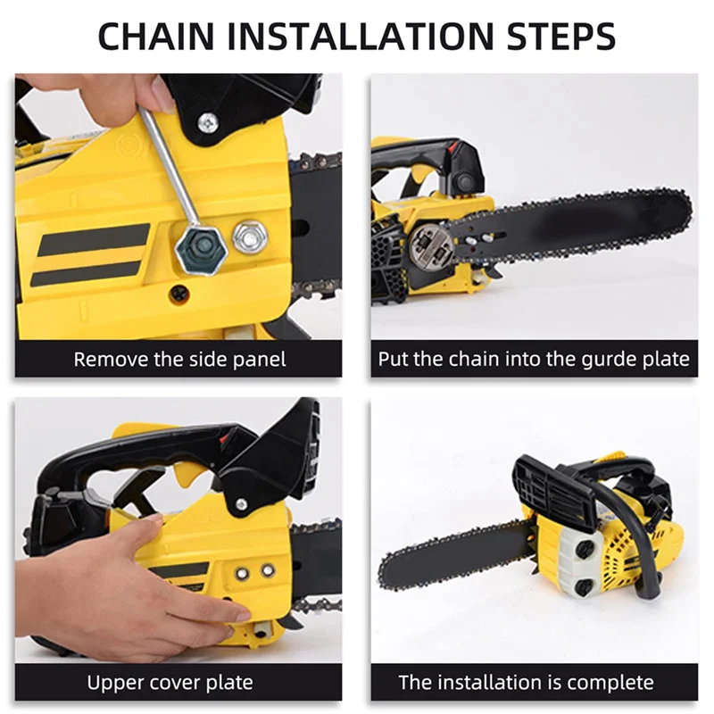 18-Inch Chainsaw Chain 62 Drive Links 3/8" Pitch Low Kickback Chainsaw Chain Qme As Shown NONE