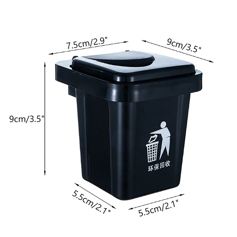 Wall-Mounted Stainless Steel Ashtray with Lid & Trash Can Wall-Mount Ashtray Qme